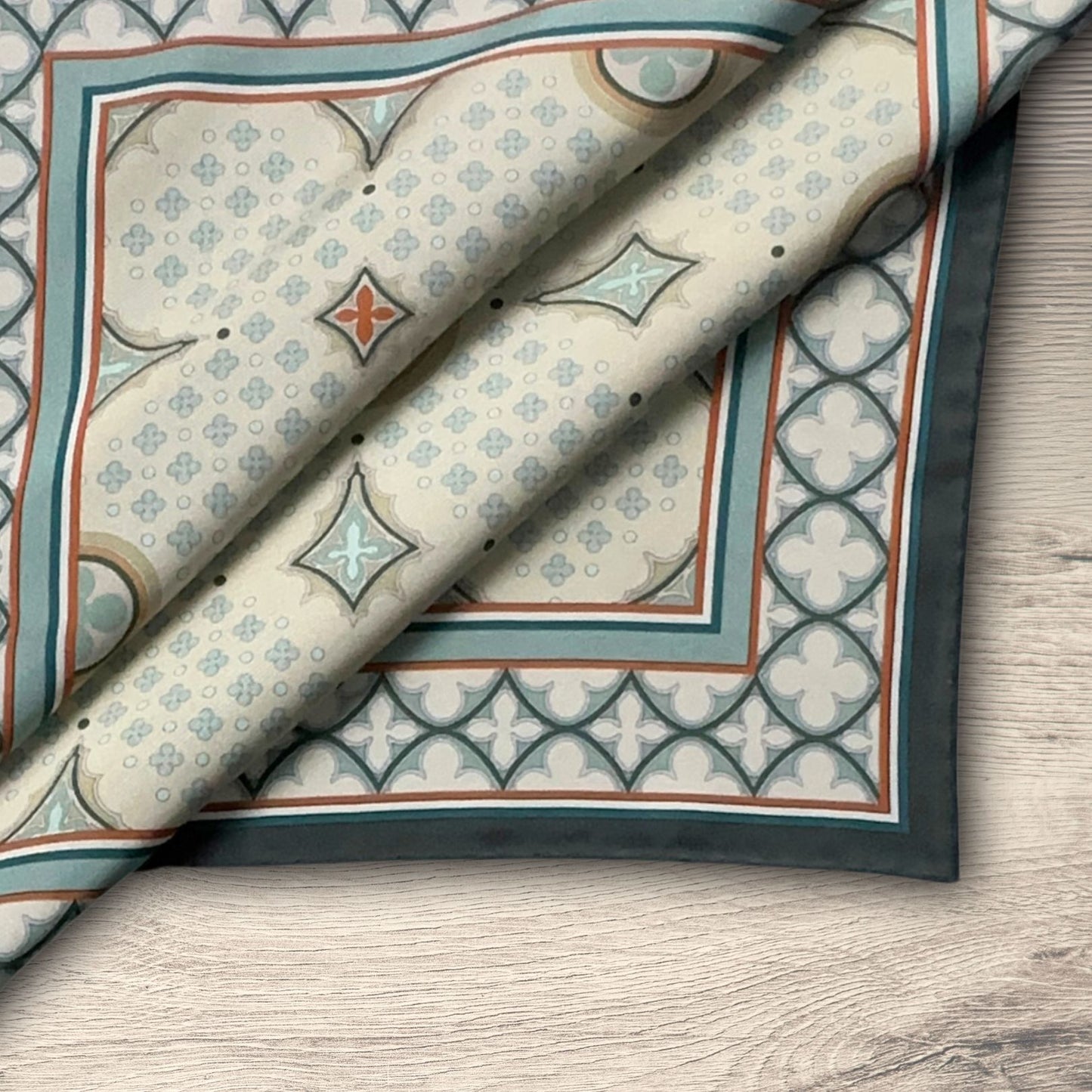 THE VENETIAN | Olive Green and Sandstone | Luxury Silk Pocket Square